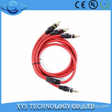 3.5mm male to 3rca male cable